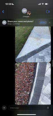 Issues with pavers never fixed