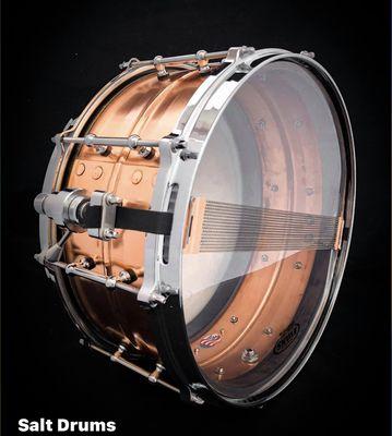 Artisan Copper Snare Drum crafted for drum and percussion lovers. #drums