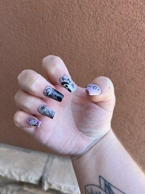 Halloween nail art