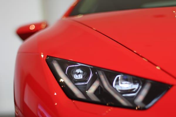 A Lamborghini Aventador on our showroom floor