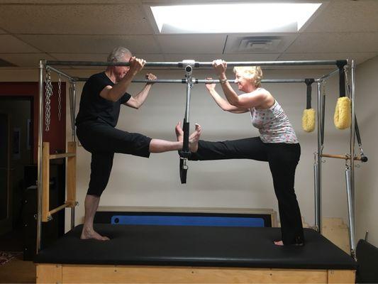 The couple that does Pilates together, stays together! Get fit and feel better at our Pilates studio in Boulder, Colorado!