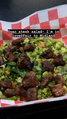 Guac salad steak