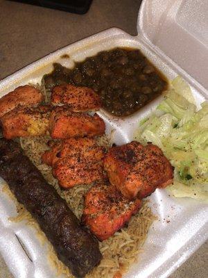 Chicken and Kubideh combo