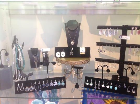 Lainie Davia's latest work in sterling silver and fine gems. She also has shipwreck coins!