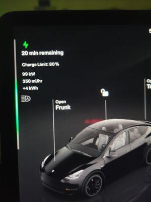 Not a bad charge rate 99kw