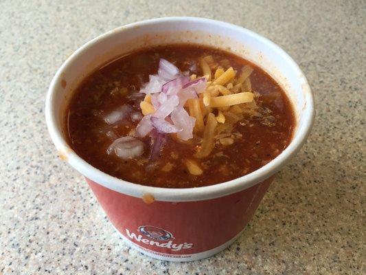 Small chili- OK flavor but quite watery.