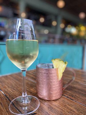 Crisp French Sauvignon & a Moscow Mule