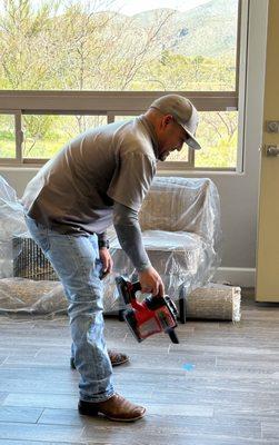 And vacuums up afterward -- hooray!