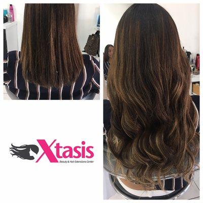 Extensiones de cabello naturales en coral gables