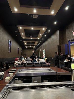 Hibachi seating area