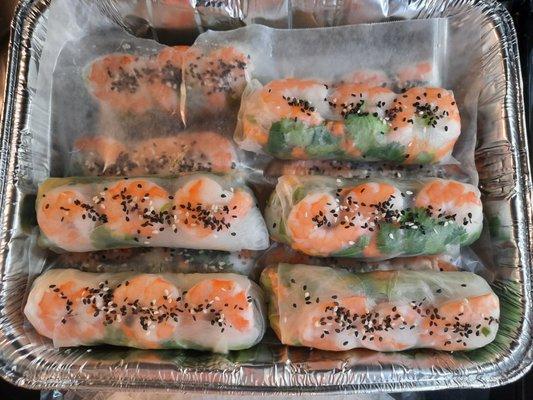 Shrimp & Herb Vietnamese Summer Rolls w/ Hoisin Satay Dipping Sauce