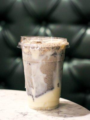 Black Sesame Mochi Milk Tea