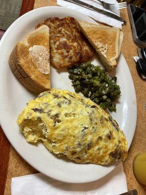 philly cheese steak omelette