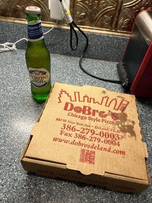 Pizza and beer