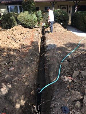 Sewer line replacement