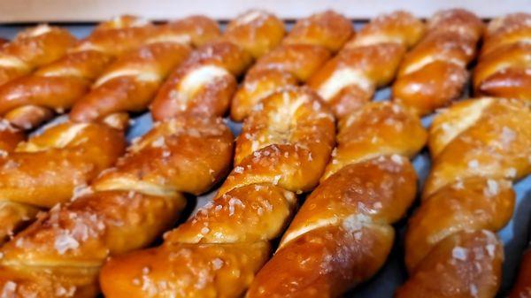 Twisted Salted Pretzels