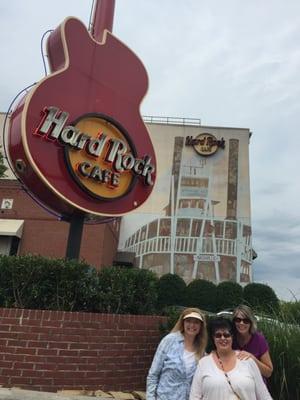 At 1st and Broadway - in front of the Hard Rock Cafe