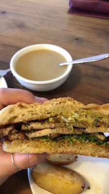 West Coast Sandwich & potato leek soup