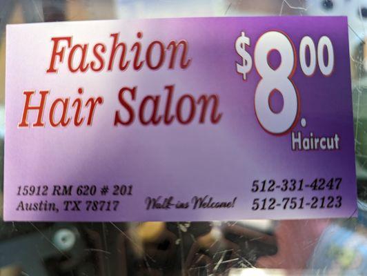 Professional haircut, perm, color, highlights, eyelash extension, facial, hair braiding