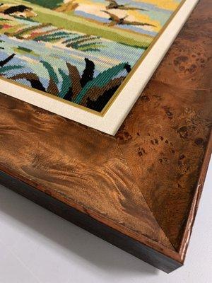 This shows you the vast differences found in naturally occurring materials like this burl veneer from Studio Moulding.