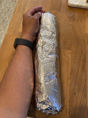 Super carne asada burrito! HUGE!