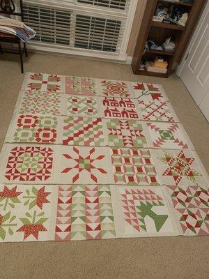 More fabric from their store used to make this almost finished quilt.