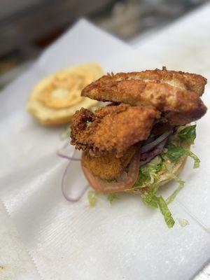 Crispy chicken sandwich