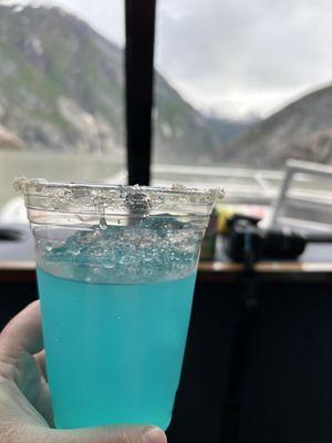 Glacier cocktail Allen marine tours Juneau June 2023