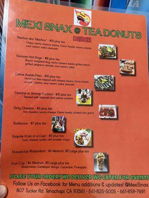 Mexi Snax now serving food out of Tea donuts