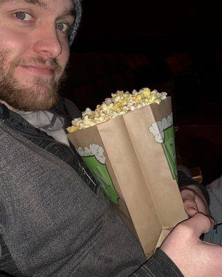 Popcorn at the movie theater!