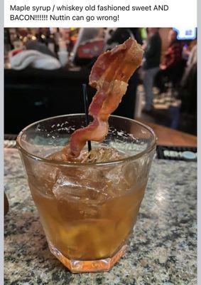 #freshfromUPsyrup #bacon #whiskey