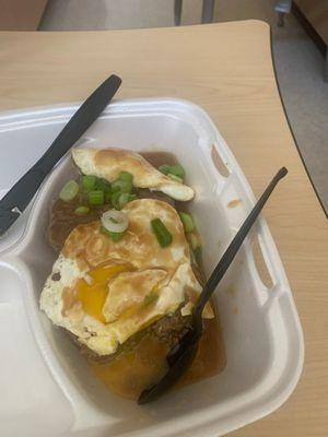 Loco moco dinner