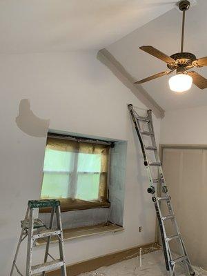 Townhome drywall repairs. Complete interior paint project.