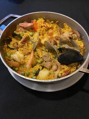 Valencia Paella for 2 and did I say it was delicious!