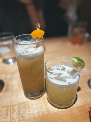 Peach oolong, yuzu margarita