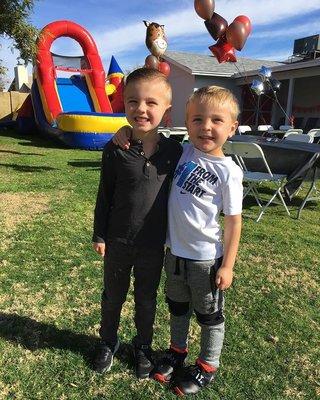 AWESOME bounce house combo slide!