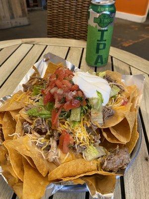 Pork nachos - absolutely delicious