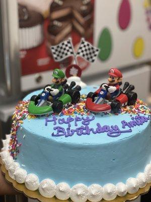 Mario Theme Cake