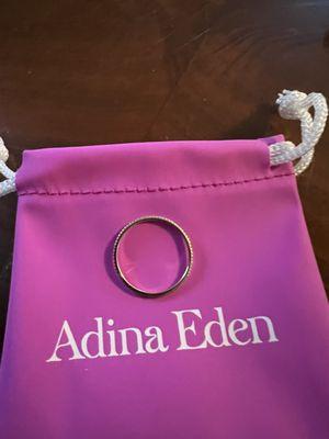 Adina Eden Micropave Eternity Band 14K Gold. $298