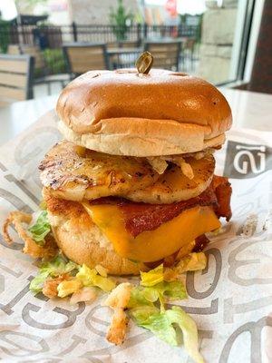 Hawaiian BBQ Pineapple Burger