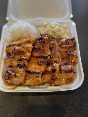 Char grilled teriyaki chicken