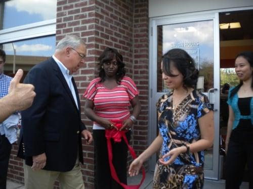 Mayor Menino at ribbon-cutting ceremony in 2011.