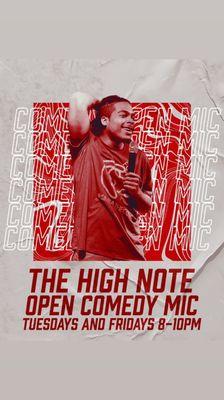 Join us for comedy open mics every Tuesday & Friday 7pm to 10pm - Karaoke after until bar close!