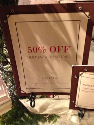 50% off holiday