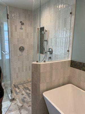 Masterbath-Shower and free standing tub!