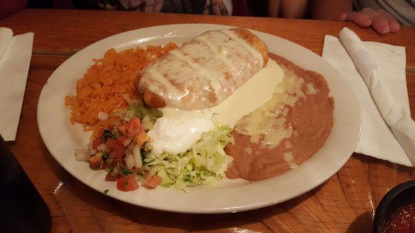 Chicken Chimichanga at El Mezcal