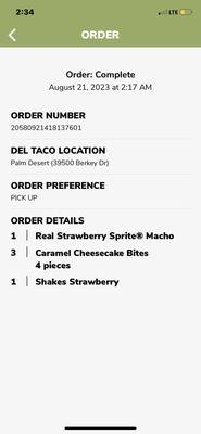 Order confirmation that the stupid bitch tried to say I didn't order.