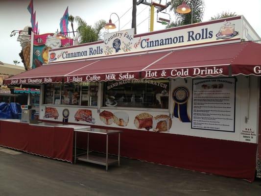 1 of 2 locations at the San Diego County Fair. Best cinnamon rolls ever! Handmade, hot and delicious.