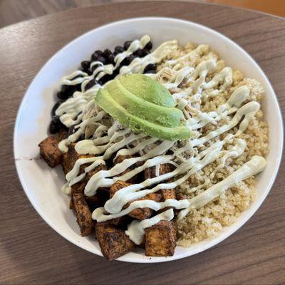 Sweet potato quinoa bowl