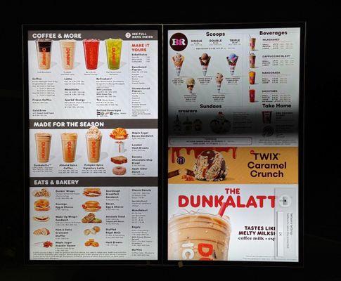 Drive Thru Menu Board